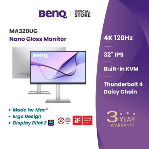 BenQ MA320UG I 32" 4K 120Hz Nano Gloss Monitor I Made for Mac I 96W USB-C I HDMI I Windows I Daisy Chain