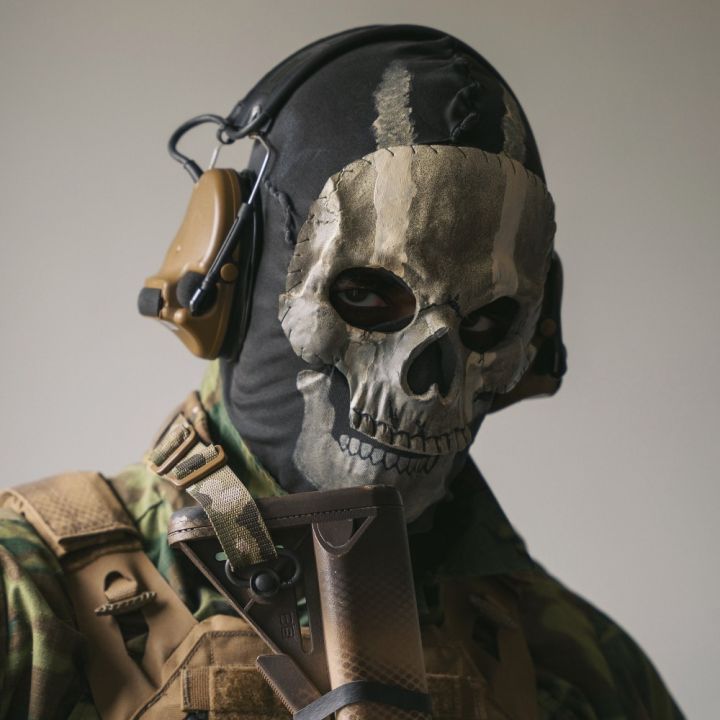 Game Call Of Duty MW2 Unisex Horror Ghost Skull Cosplay Mask Ghost ...