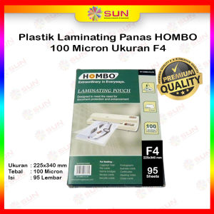 Plastik Laminating Sakurai / Hombo / GKTech F4 / A4 / A3 Laminasi Panas Hot Laminating 100 mikron