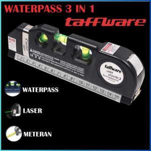 KALLA Taffware LEVELPRO3 Penggaris Laser Horizontal Vertical 250cm dengan meteran Waterpass - TL243