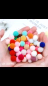 2000Pcs Pom Pom Kecil / Pompom Bulu / Mini Fluffy Soft Ball / Pom Pom Bola