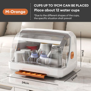 Hisoa Dish Drainer Rack With Cover Cup Shelf Storage Organizer Dust-proof Insect-proof Dish Drain Rack Multifunctional Kitchen Tableware Storage box