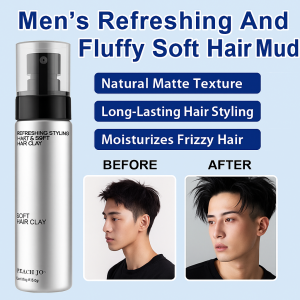 Mens Refreshing Fluffy Soft Hair Mud Cologne Hair Cream Mens Hair Paste Matte Refreshing Styling Natural Styling Hair Oil Styling Matte Natural Styling男士蓬松柔软发泥