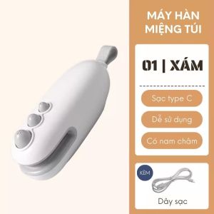 Máy hàn kẹp miệng túi bảo quản thực phẩm máy hàn miệng túi mini tiện dụng