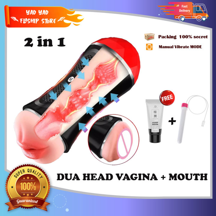 YAOYAO -Sex Toy Male Masturbation Cup Real Textured Dual Channel Vagina And  Mouth Toys Boy Adult Toys Adult Products-sex toy for man full body |  Lazada