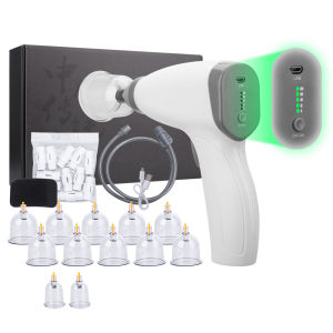 Hengfa Lina Electric Vacuum Cupping Set Rechargeable Scraping Cupping Cans Adjustable Suction Cupping Guasha Suction Massager