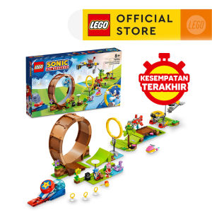 LEGO Sonic 76994 Sonics Green Hill Zone Loop Challenge (802 Pieces) Building Block Toys Bricks