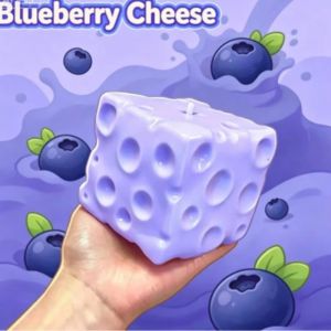 SKJK Slow Rising Cheese Squishy Toy Slow Rebound Soft Cheese Shape Squishy Toy Cute Design Stretchy Simulated Butter Squeeze Toy Reduce Pressure