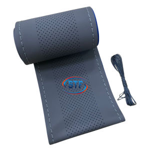DIY Car Steering Wheel Cover With Needles and Thread Ultrafine Fiber high quality Leather For Universal Car