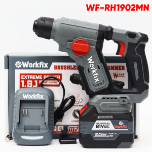 Máy Khoan Bê Tông Pin Workfix WF-RH1902MN Động Cơ Không Chổi Than Có Chống Rung AVS Có Tạo Xung