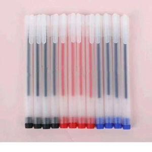 12pcs Gel Pen Ballpen Neutral Pen Black Frosted Full Needle Tube 0.5mm Ballpen