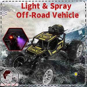 Perfect Mom and Baby Kenderaan RC Off Road 4WD Monster Truck Kereta Kawalan Jauh Merangkak Lampu Spray Bateri Cas USB Tayangan Luar Jalan Raya Kanak Kanak Lelaki
