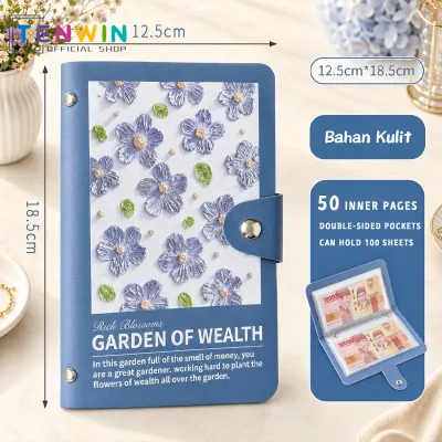 Dompet Disiplin 100 Slot Dompet Nabung Tahan Air Pengatur Uang Bulanan Wallet Displin Saving Album 100 Slot