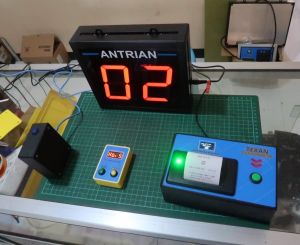 Mesin Antrian Wireless 2 Digit Full Set dengan voice dan printer