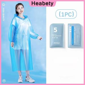 Heabety Portable Thickened Raincoat Travel Outdoor Rainwear Waterproof Women And Men Disposable Camping Rain Cover Travel Supplies