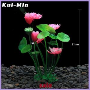 Kui-Min Hot Bể cá nhân tạo sen cây trang trí bể cá cảnh quan nước cỏ đồ trang trí thủy sản mô phỏng nhà máy hoa Nguồn cung cấp