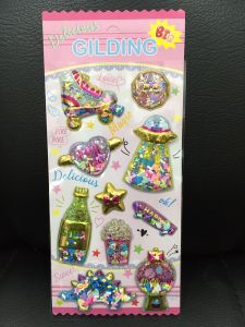STICKER GLITTER MAGIC TIMBUL PVC SCRAPBOOK JOURNAL BUJO LOVERSTUFF