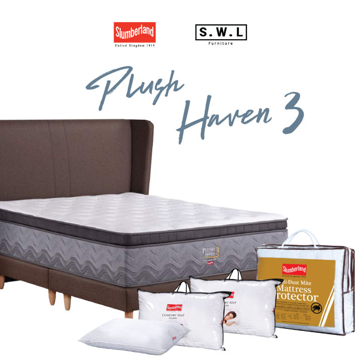 Slumberland Plush Haven (100% Natural Latex/ Super Soft Foam/ 15
