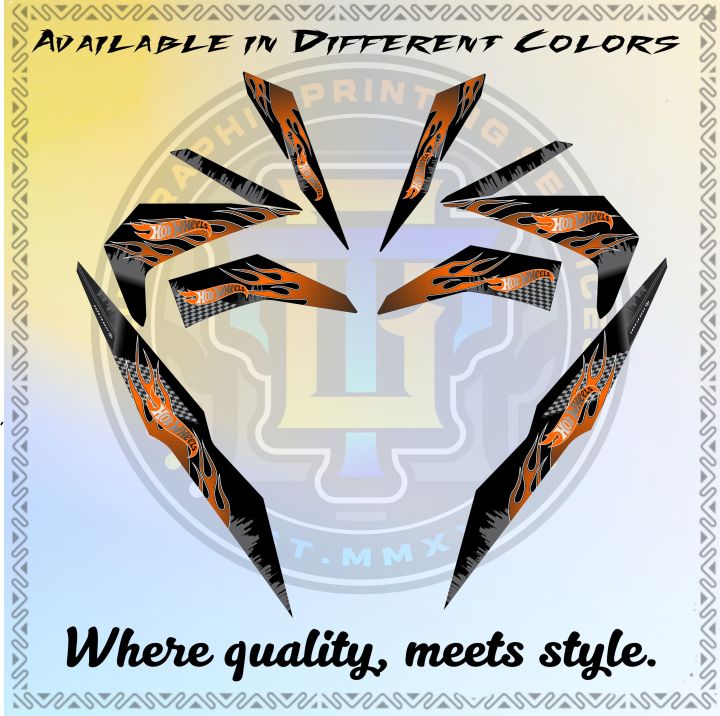 HONDA BEAT FI V2 HOTWHEELS DECALS STICKER Hotwheels Car Stickers