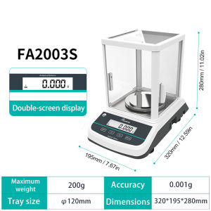 JOANLAB Laboratory Scales Analytical Balance Digital Microbalance Precision Electronic Balance Scale 120g 220g Range 0.0001g Resolution