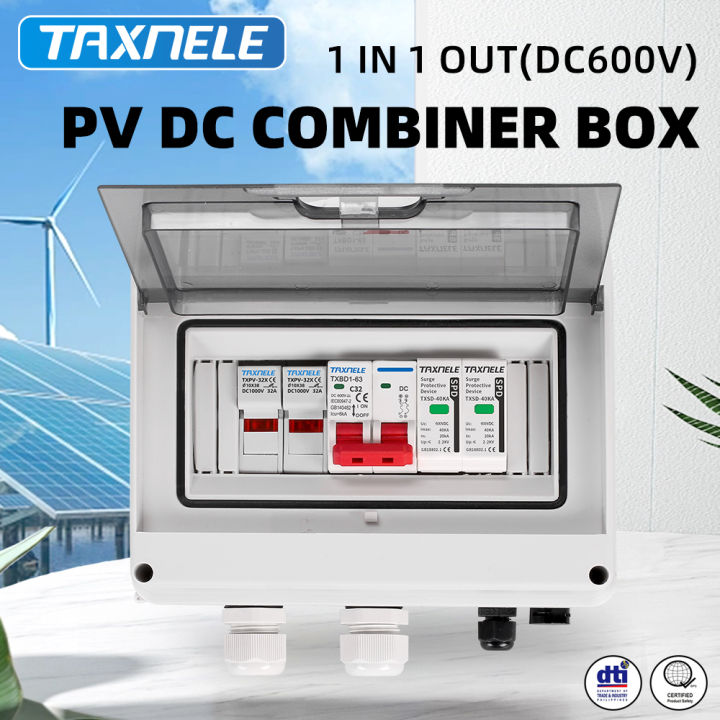 HT Waterproof Box IP65 PV DC Combiner Box Surge Lightning Protection 1 ...