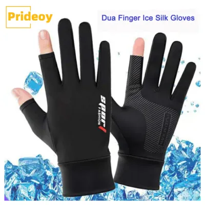 Sarung Tangan Motor Sepeda Pria Wanita Ice Silk Gloves Anti Slip Es Sutra Nyaman dan Bernapas