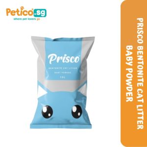 Prisco 10L Bentonite Cat Litter (Charcoal / Coffee / Apple / Baby Powder / Lemon / Lavender)