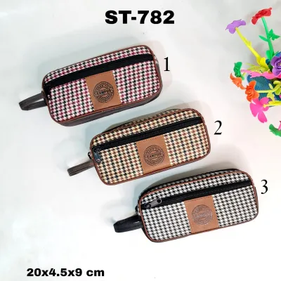 SOS Kotak Pensil Sleting Shintoeng Segi 2 Sleting/Pencil Pouch/Tempat Pensil/Tepak/Dompet Pensil