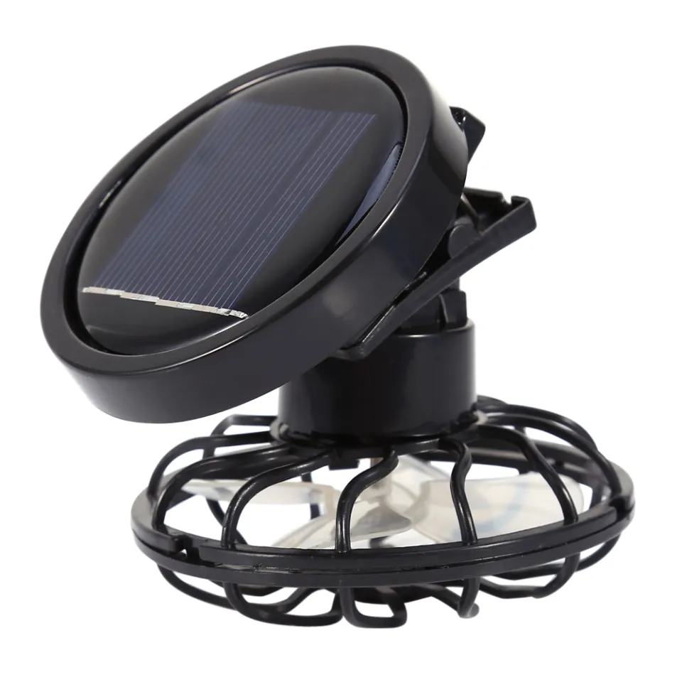 Wondering] Solar Ceiling Fan Clip Fan Electric Mini Clip On Desk