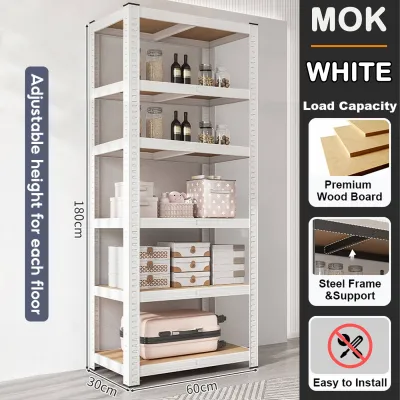 6 Layer Metal Rack Boltless Rack Heavy Duty Steel Rackorganizer storage rack Shelving Units Adjustable Metal Shelf Rack