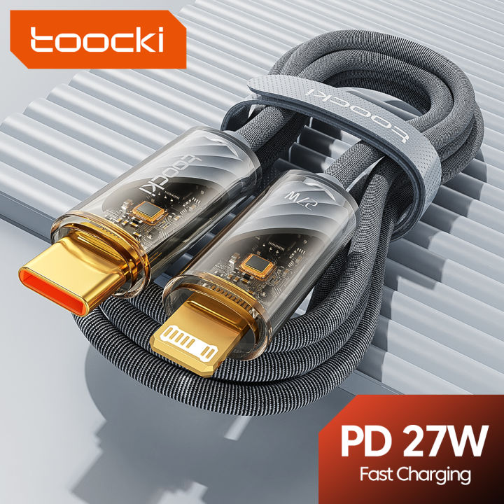 Toocki USB C Cable For iphone 12 13 14 pro max mini xs LED PD Fast