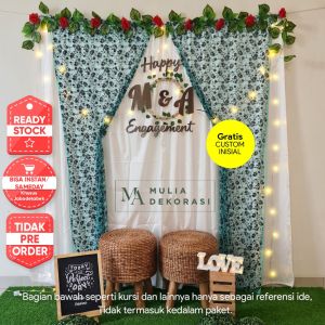 Dekorasi Lamaran Backdrop Nikah PhotoBooth Aqiqah Khitan Paket Mulia Z