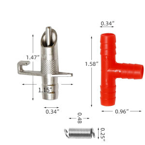 จุกน้ำอัตโนมัต 10 ชุด จุกน้ำให้กระต่าย นก หนู หัวให้น้ำอัตโนมัติ แข็งแรง แบบครบเซ็ต ใช้ต่อกับสายยาง