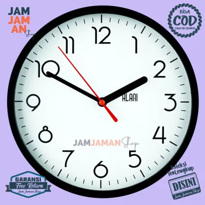Jam Dinding Analog Minimalis Dekorasi Dinding Minimalis Minimalis AL1241-1668 Murah Hitam Putih Keren