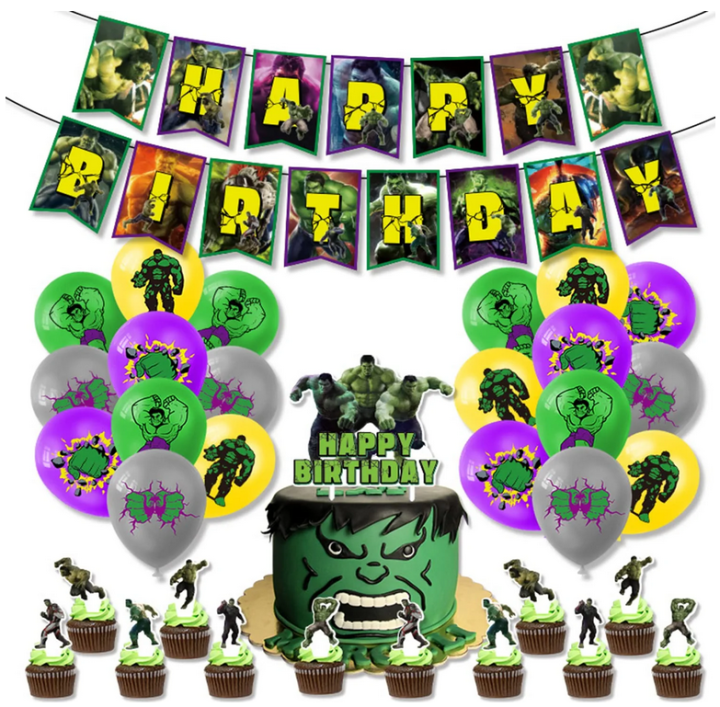 Hulk Birthday Party Supplies Sety Movie Themed Party Decorations ...