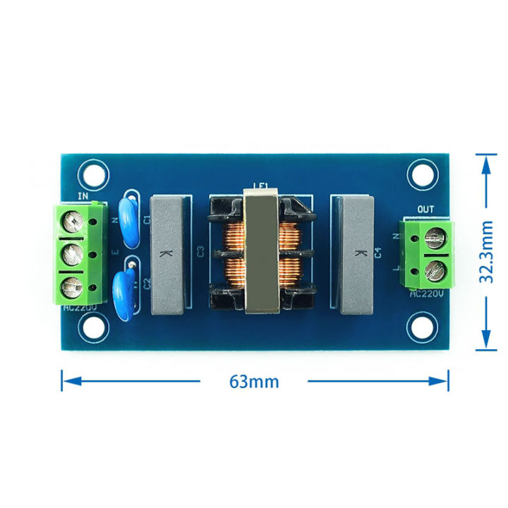 Durratou AC-Netzfilter 20A – EMI/RFI-Filter, 110–250V, 4–20A, Für HiFi-Audio & Netzteile (Rauschunterdrückung)