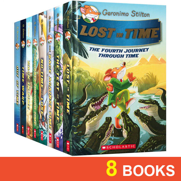 geronimo stilton 8冊 ハードカバー Geronimo Stilton Micekings #8 The Great Miceking Stone Trade