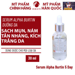 Serum Ngừa Mụn Mờ Thâm Kích Trắng Mờ Nám Tàn Nhang Alpha Burtin 5Day 8x Beauty Ngăn Ngừa Lão Hóa 30ml