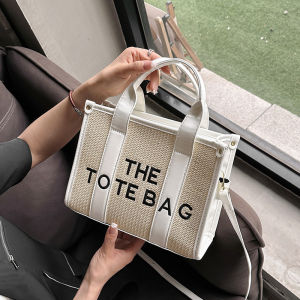 Túi tote đeo vai đan cói dung tích lớn phong cách tối giản mẫu mới thời trang xuyên biên giới hàng xuất khẩu.