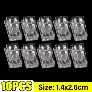 20pcs Mini Magnetic Clips Plastic Transparent Magnet Refrigerator Sticker Photo Note Clip Food Sealing Clips Storage Holders