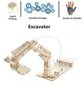 STEM DIY for Kids Educational Science Toy - Excavator (4 controls) Science DIY Toys - Science Experiment Toys - Kids Science DIY