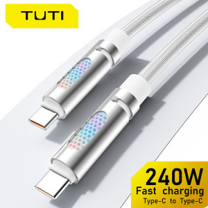 TUTI Kabel Data Aromaterapi 240W 1.2M Fast Charging Cable Tipe cto Tipe c Kabel Data Mobil