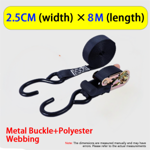 Buckle Ratchet Tie Down Strap Cargo Belt Thickened Truck Straps Self-Locking Rope Lashing Tension Strap