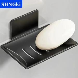 SHNGki Thép Carbon phòng tắm vòi hoa sen lưu trữ xà phòng khay giá xà phòng khay treo tường thoát nước xà phòng Khay hộp