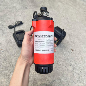 Máy bơm nước chìm 21v - máy bơm tõm 21v - dùng pin phổ thông Makita - dây dài 4.5m - bơm xa 8m