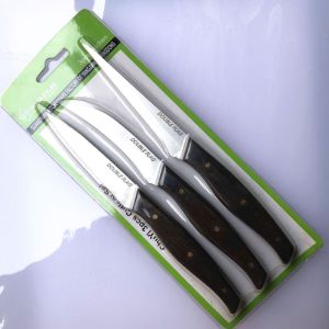 Kitchen Carving Knives Carving Knife Set 3 PCS Set Professional Fruit Carving Knife Set Beech Handle