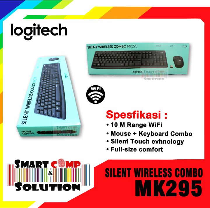 Keyboard Mouse Logitech MK295 MK-295 Combo Silent Wireless