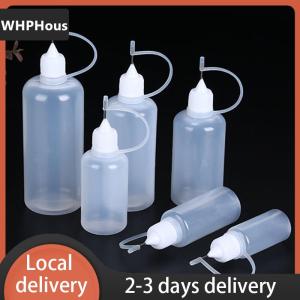 [COD] WHPHous Ship within 24 hours 2 5PCS 5ml 10ml 20ml 30ml 50ml 60ml 100ml PE Plastic Squeezable Tip Applicator Bottle Refillable Dropper With Needle Tip Caps For
