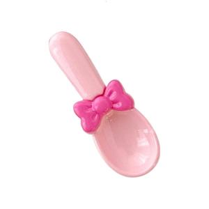 Màu kem Bowknot muỗng kẹp tóc cho thanh thiếu niên insstyle Kẹp Tóc Cô Gái kẹp tóc tóc mái bên Clip trang trí tóc