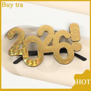 [Buytra] 2026 Number Eyeglasses Happy New Year Glasses Glitter Sunglasses Cosplay Prop Xmas Party Decoration Funny Glasses